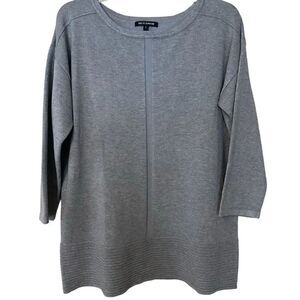 Tint & Shadow Gray 3/4 Sleeve Tunic